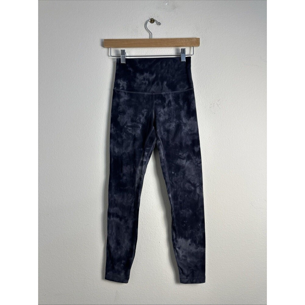 Lululemon Align Pant 25” *Diamond Dye – Pitch Grey Graphite Grey, Size 6 Rare